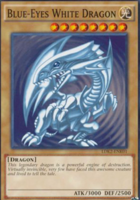 1X NM Blue-Eyes White Dragon (OG Art) - LDK2-ENK01 - Common Unlimited Ed - Kaiba-image