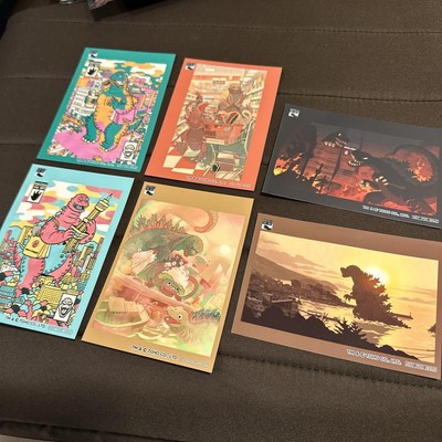 Novelty Godzilla The Art 6 Stickers-image