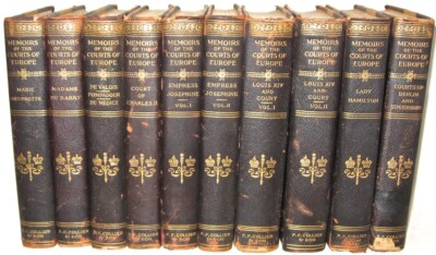 LEATHER Set;COURTS EUROPE,MARIE ANTOINETTE /DAMAGED CHIPPING CRACKED POOR ONLY-image