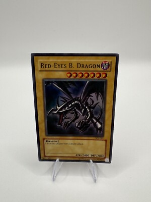 Yu-Gi-Oh! Red-Eyes B. Black Dragon SDJ-001 Unlimited Edition Holo Rare TCG NM/LP-image