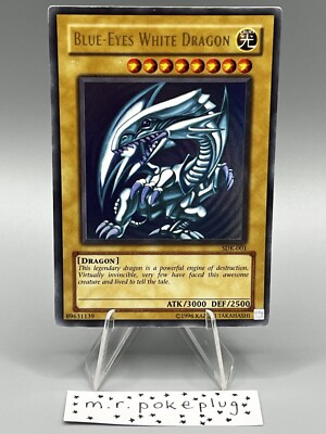 Yugioh Blue-Eyes White Dragon - SDK-001 - Ultra Rare LP/MP-image
