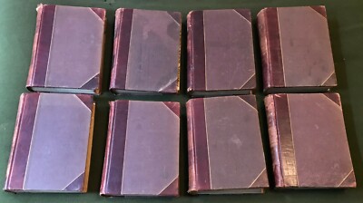 8 Antique Volumes History of the World John Clark Ridpath Mankind & Nations -image