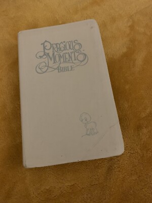 Precious Moments Bible (1985) Blue Mist Leatherflex Nelson 271B James -image