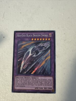Yu-Gi-Oh! TCG Red-Eyes Black Dragon Sword Dragons of Legend 2 DRL2-EN012 1st...-image