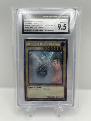 CGC 9.5 - Red-Eyes Black Dragon GFP2-EN176 1st Edition Ghost Rare YuGiOh-image