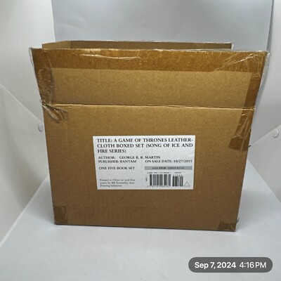 A Game Of Thrones [Leather Cloth Boxed Set: A Song of Ice and Fire]-image