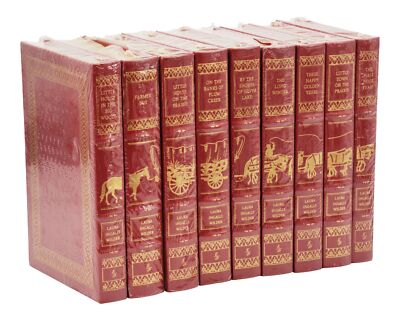 Little House on the Prairie ~ LAURA INGALLS WILDER ~ 9 Volume Set ~ Easton Press-image