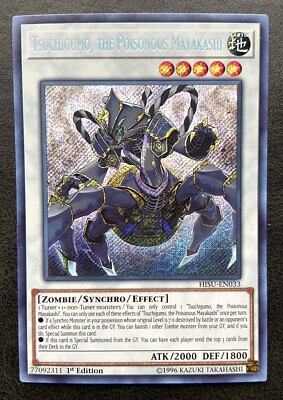 YuGiOh - Tsuchigumo, The Poisonous Mayakachi - HISU-EN033 - 1st Edition Holofoil-image