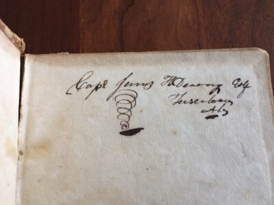 Set of Two 1838 books SIGNED by Capt. James Dearing, Tuscaloosa ALABAMA Pioneer-image