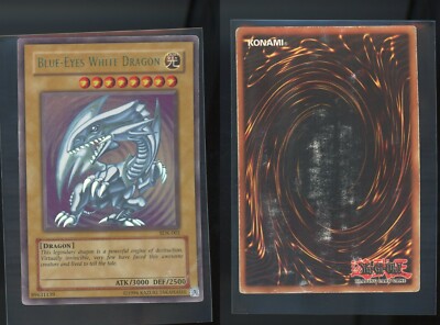Yu-Gi-Oh! Blue-Eyes White Dragon SDK-001 Unlimited GLOSSY EXTREMELY RARE HP-image