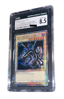 Yu-Gi-Oh! Red Eyes Black Dragon - CGC 8.5 - TN23 - Quarter Century Secret Rare-image