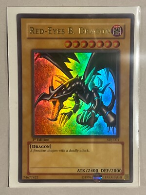 1st Edition Near Mint Red Eyes B Dragon SDJ-001-image