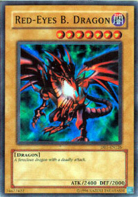 Yugioh! LP Red-Eyes B. Dragon - DB1-EN126 - Super Rare - Unlimited Edition Light-image