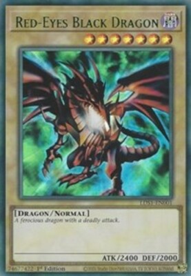Red-Eyes Black Dragon (Green) - LDS1-EN001 - Ultra Rare - 1st Edition x1 - Near -image