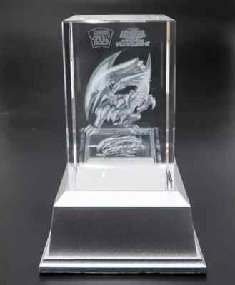 YuGiOh Blue Eyes White Dragon Crystal Art 20th Anniversary  Konami Movic-image