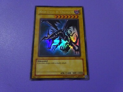 Yu-Gi-Oh! Red Eyes Black Dragon SDJ-001 Red-Eyes B. Ultra Rare 1st Edition-image