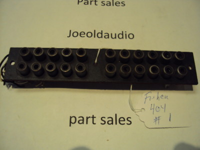  Fisher 404 Quad Receiver RCA Jack Panel. Tested. Parting Out Fisher 404 Quad.-image