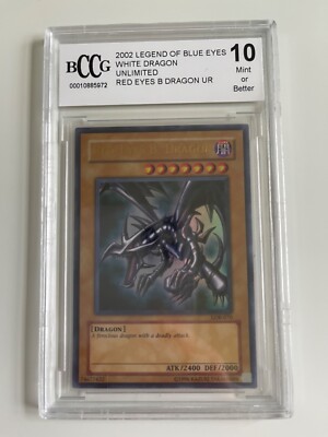 Yu-Gi-Oh! TCG Red-Eyes B. Dragon Legend of Blue Eyes White Dragon LOB-070...-image