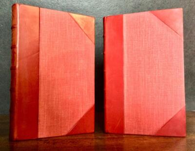1925 The LETTERS Of CHARLES LAMB Leather Bound Set 2 x Riviere Volumes-image