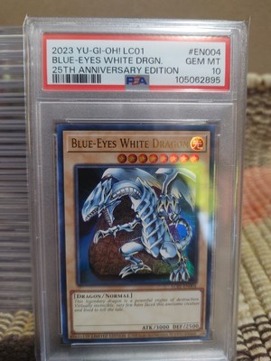 2023 25th Anniversary Edition Blue-Eyes White Dragon #LC01-EN004 PSA Gem Mt 10 -image