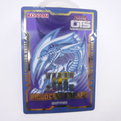 Scratched Yu-Gi-Oh! BLUE-EYES WHITE DRAGON OTS FIELD CENTER CARD KONAMI OFFICIAL-image