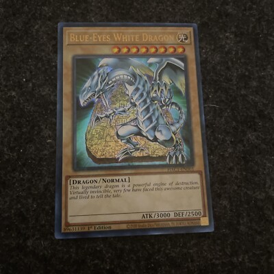 Yugioh Blue-Eyes White Dragon HAC1-EN001 Duel Terminal Ultra Rare 1st Ed NM-image