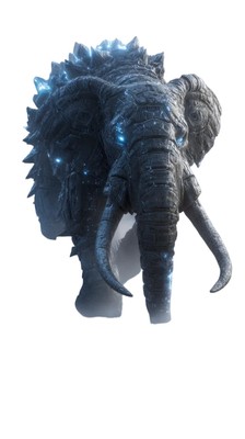 Elephant-Godzilla Hybrid Vinyl Car Decal Sticker – Waterproof & UV-Resistant-image