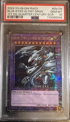 PSA GEM MT 10 2024 YU-GI-OH RA03 BLUE-EYES ULTIMATE DRAGON 1ST EDITION-image