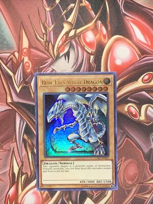 Yugioh Blue-Eyes White Dragon LCKC-EN001 Ultra Rare PCK Art NM-image