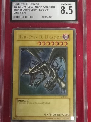 Red-Eyes Black Dragon SDJ-001 YuGiOh Starter Deck: Joey CGC 8.5-image