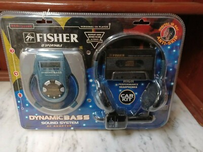 Vintage Fisher Portable CD Player PCD 3110 C Anti Skip Dynamic Bass NIB-image