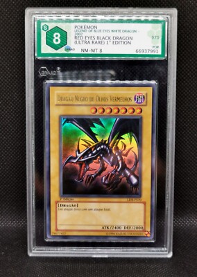 Yu-Gi-Oh! - Red-Eyes Black Dragon - LDB-P070 GRAAD 8NM-MT PT 1st Vintage Card-image