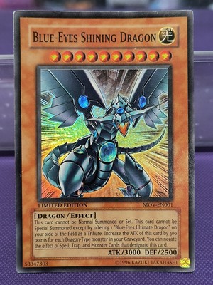Blue-Eyes Shining Dragon MOV-EN001 | Super Rare Limited Edition | MP-image