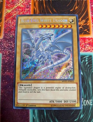 Yugioh  Blue-Eyes White Dragon MVP1-ENS55 Secret Rare 1st Edition NM-image