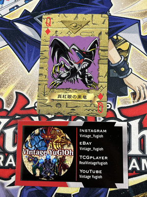 Yugioh 1998 TOEI Red-Eyes Black Dragon Poker Card M/NM-image