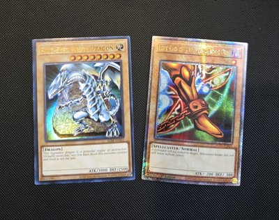YuGioh! Left Leg Forbidden One - MP24-EN003 & Blue Eyes White Dragon SDBE-EN001-image