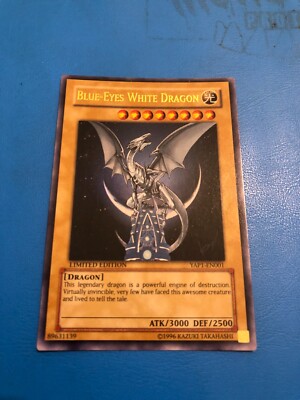 YUGIOH Ultra Rare Blue-Eyes White Dragon YAP1-EN001 SEE PICS-image