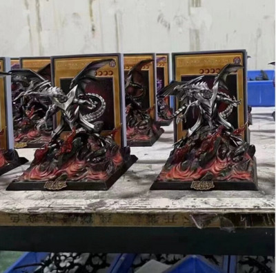 LuoJi Studio Yu-Gi-Oh! Red-Eyes Black Dragon Resin Statue In Stock WCF Scale-image
