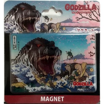 Godzilla Ukiyoe Jumbo Magnet Godzi Cherry Blossom Goods Daily Necessities / Folk-image