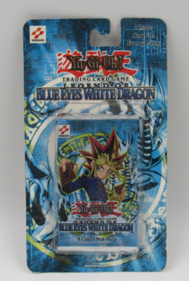 Yu-Gi-Oh! Legend of Blue Eyes White Dragon Sealed Pack on Card - Read-image