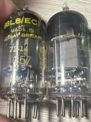 NOS Pair ECF80 6BL8 Blackburn Mullard For McIntosh Scott Fisher-image