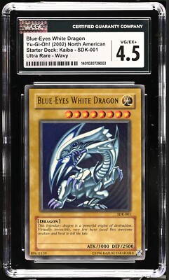 Blue Eyes White Dragon  SDK-001  Wavy  CGC 4.5   Yu-Gi-Oh!-image