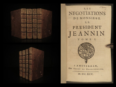 1695 1ed Negotiations of Pierre Jeannin Louis XIII France Marie de Medici 4v SET-image