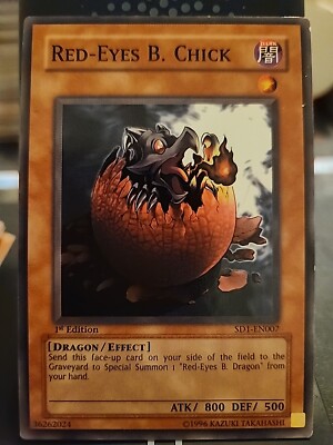 Red-Eyes B Chick - 1st Edition - Yugioh Dark Monster - Vintage-image