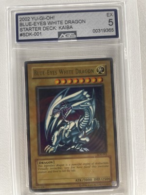 Yu-Gi-Oh! TCG Blue-Eyes White Dragon Kaiba SDK-001 Unlimited Ultra Rare graded 5-image
