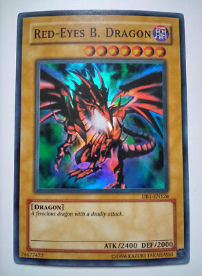Red Eyes Black Dragon DB1-EN126 Super Rare Yugioh NM-image