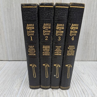 Audels Carpenters and Builders Guide 1948 Complete Set Vols 1- 4-image