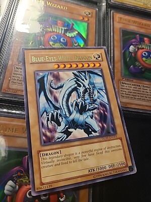 Yugioh Blue-Eyes White Dragon DL09-EN001 Duelist League Rare Green -image
