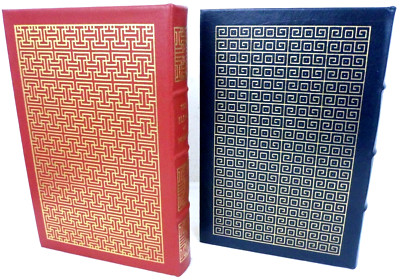 Easton Press Fine Book Set Ltd Ed Odyssey Iliad of Homer Leather Gilt Greek Myth-image