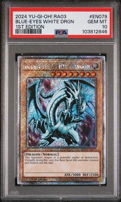 2024 YU-GI-OH! RA03-QUARTER CENTURY BONANZA 1ST ED BLUE-EYES WHITE DRAGON PSA 10-image